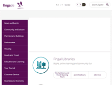 Tablet Screenshot of fingal.ie